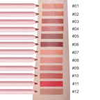 12 Colors lip liner pencils, Modern Classic Lip Liner, Lip Liner Pigmented Vegan Matte, Lasting Finish Lip Liner, Luxurious Creamy Long Lasting Lip Liner, Prevents Feathering and Fading, (03)