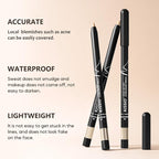 KISSIO Concealer Pencil,Under Eye Concealer,Cover Acne and Freckles,Brightener,Waterproof,Long-lasting,Cream,Makeup Pencil with Sharpener,02 NATURAL