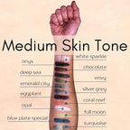 Full Moon Nude Beige Gold Shimmer Glam Single Loose Powder Eyeshadow; Vegan, Talc & Paraben Free