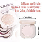 Single White Matte Eyeshadow,Bright Intense Monochrome Eye Shadow,Apply Makeup Easily,Matte Pressed Powder Single Eyeshadow,24 Hour Eye Makeup Longwear Waterproof