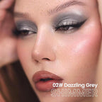 evpct Dazzling Grey Shimmer Cream Eye Shadow Brightener Sticks Set for Eyes, Grey Shimmery Matte Pencil Eye shadow Applicator Stick Pen Palette Makeup Waterproof sombras en crema para ojos 02#