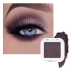 evpct Matte Eggplant Purple Eyeshadow Palette Makeup for Older Women Brown Eyes, Deep Dark Mauve Plum Purple Cream Eye Shadow Palette Single for Older Women Matte, Monochrome Long Lasting Eyeshadow