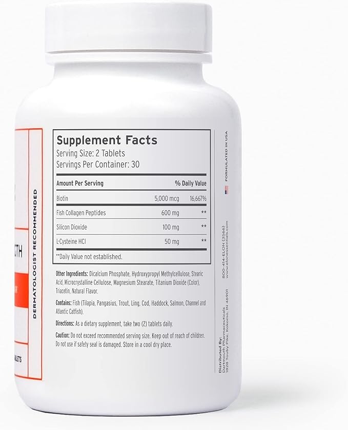 Elon R3 Extra Strength for Hair Growth - Supplements for Women to Grow Thicker, Fuller Hair, Advanced Formula with 5000 mcg Biotin Per Serving and Collagen, 60 Count (Pack of 2)