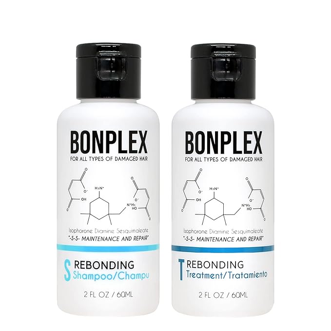 Perfect Bonding Concentrate for Damaged Hair - Bond Strengthening & Color Longevity Shampoo Treatment with Bonplex Rebonding Repair for All Hair Types - Duo (2oz)