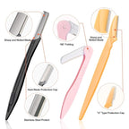 14 in 1 Eyebrow Razor Kit, Professional Dermaplane Face Razor for Women, Eyebrow Trimmer for Hair & Peach Fuzz Remover, Face Shavers for Women with Tweezers/Scissors/Clipper/Spoolie Brush