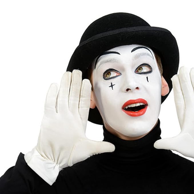 MEICOLY Halloween Clown Makeup Wheel,Cream White Black Red Face Body Paint,Blendable Devil Goths Joker Zombie Vampire Skeleton Cosplay Face Paint Makeup,3 Colors SFX Makeup Palette,12g/0.42 oz