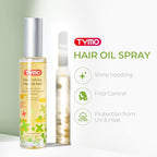 TYMO Argan Hair Oil Spray - Hydrating Natural 6 Blend Oil for Frizzy & Dry Hair, Organic Pure Formula, Daily Use Hair Treatment, Smooth Damaged Ends, Olive Oil & Vitamin E Infused, Pack of 3