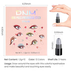 evpct 12Pcs Capsule Cream Eye Shadow Brightener Sticks Set for Eyes, Pearl White Smokey Black Gray Khaki Royal Blue Violet Purple Silver Shimmer Matte Pencil Eye shadow Applicator Stick Palette Makeup