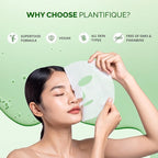PLANTIFIQUE Superfood Facial Sheet Mask Variety Box 5 Pack – Face Mask Set with Coconut, Aloe, Vitamin C, Centella & Collagen – Hydrating & Refreshing – For All Skin Types