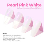 modelones Nail Strengthener and Growth Pearl Pink Nail Polish Nail Repair for Damaged Nails Hardener Extra Strong and Growth Nail Care Gifts for Women 15ml