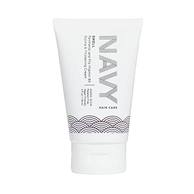 NAVY HAIR CARE Swell Thickening Cream | Lightweight Styling Product for Fullness & Shine | 4 oz