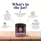 WHOLESOME HIPPY Calm Body Cream with Magnesium, Arnica & Vitamin D3 – Lavender Scented – Nourishing Botanical Moisturizer with Shea, Turmeric & Aloe – 4oz