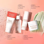 Peach & Lily - Glass Skin Discovery Kit (4 Products) - 1 Cleanser, 1 Essence, 1 Serum & 1 Cream - Skin Care Set - Acne Routine - Travel Essentials - Self Care - Vegan & Cruelty Free - Korean Beauty