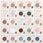 Pearl White Glitter Single Eyeshadow, Lightweight Blendable Mini Eye Shadow for Older Women, Monochrome Eyeshadow Palette Makeup Pigmented Waterproof, Vegan & Cruelty-Free, 11