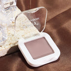 evpct Mauve Taupe Plum Matte Single Eye Shadow Palette Makeup for Older Women, Plum Lavender Purple Natural Cream Eyeshadow Palette for Green Eyes, High Pigment Mini Monochrome Eyeshadow