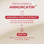 MOEV ANNURCATIN Shampoo and Conditioner Set for Men and Women, Korean Biotin Hair Growth Volumizing Shampoo, Paraben-Free Natural Apple Wash-Off Hair Mask, Rose Thickening for Damaged Hair