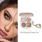 Professional Eyeshadow Palette, Nude Taupe and Brown Neutral Shades, Velvety Matte and Satin Shimmer Finishes, High Pigment Blendable Colors, Waterproof Long-Lasting Eye Palette, 01, 4 Colors