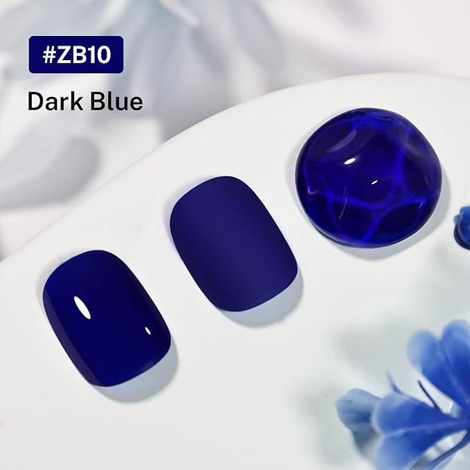 16.5ml Dark Blue Nail Polish Large Volume Quick Dry Nail Polish, Long Lasting Shine, Fingernail Toenail Nail Art DIY Home Travel Nail Art Gift