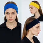 12 Pcs Stretchy Sport Headbands for Women,Absorbed Sport Headband Soft Twist Knotted Headbands for Yoga, Workout Daily Life