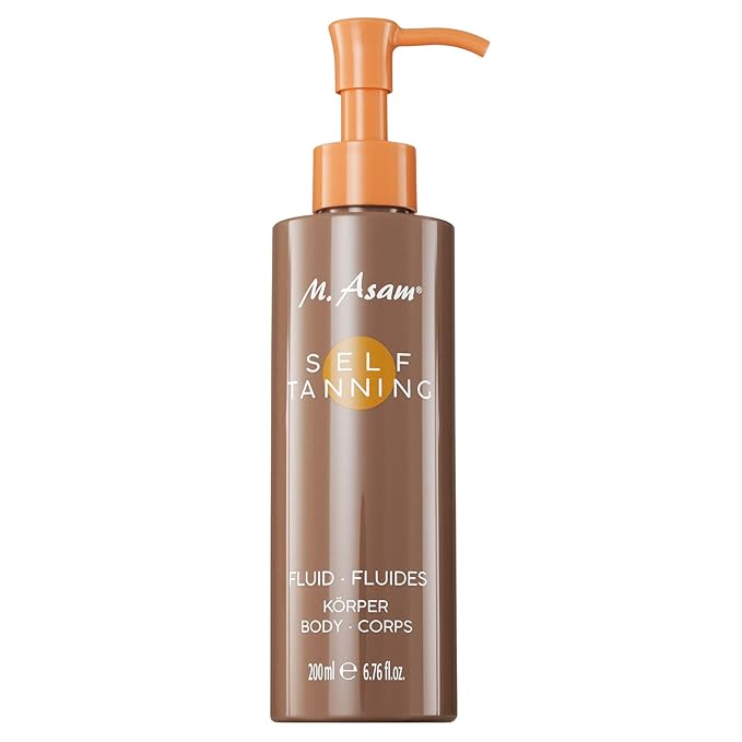 M. Asam Sun Self Tanning Fluid (6.76 Fl Oz) - Body Self-Tanner With Immediate & Long-Term Effect, Natural-Looking & Long-Lasting Tan, Tanning Lotion With Moisturizing Ingredients.