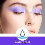 MEICOLY Light Purple Eyeshadow with Mirror,Matte Violet Lavender Eye Shadow Palette,Lilac Purple Powder Makeup,Single Eyeshadow for Women and Girls,Eye Makeup Eyelid Color