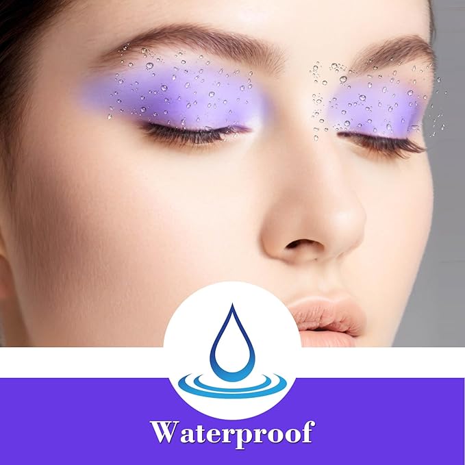 MEICOLY Light Purple Eyeshadow with Mirror,Matte Violet Lavender Eye Shadow Palette,Lilac Purple Powder Makeup,Single Eyeshadow for Women and Girls,Eye Makeup Eyelid Color