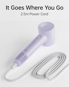 Laifen SE Lite Hair Dryer, Negative Ionic Blow Dryer with 100,000 RPM Brushless Motor for Fast Drying, High-Speed Low Noise Thermo-Control Hair Dryer with Lightweight Design and 2 Nozzles