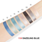evpct Dazzling Blue Shimmer Cream Eye Shadow Brightener Sticks Set for Eyes, Blue Shimmery Matte Pencil Eye shadow Applicator Stick Pen Palette Makeup Waterproof sombras en crema para ojos 11#