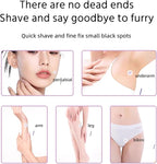 2 in 1 Dual Head Bikini Shaver，Pink Rose