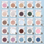 Light Blue Matte Single Eyeshadow, Lightweight Blendable Mini Eye Shadow for Older Women, Monochrome Eyeshadow Palette Makeup Pigmented Waterproof, Vegan & Cruelty-Free, 22