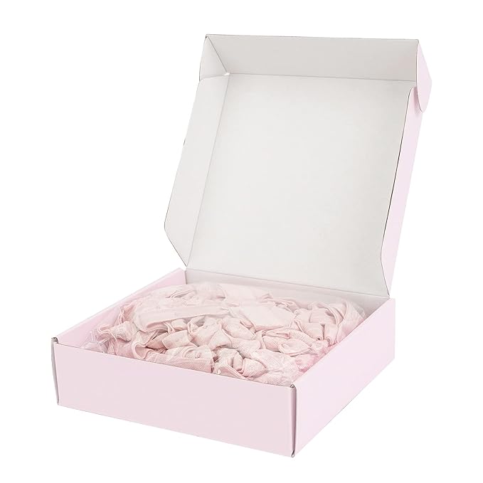 MEEDEE Rose Gold Hair Ties for Women - No Crease Soft Knotted Ribbon Ties, Damage-Free for Ponytails, Yoga, and Bracelets (100 Pack)