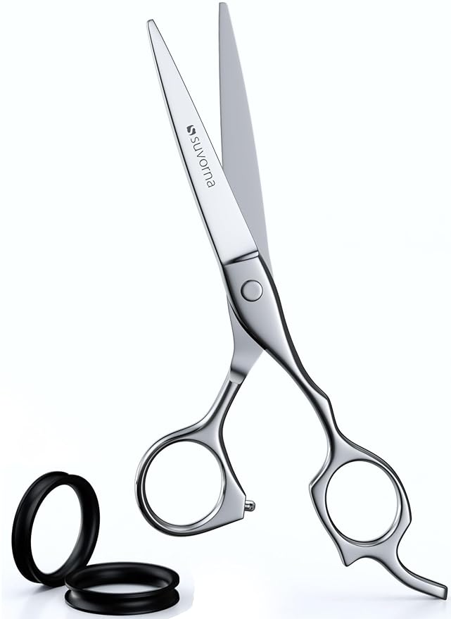Suvorna 6.5″ Professional Hair Cutting Scissors – Stainless Steel Barber Shears for Hair Cutting & Trimming - Hair Cutting Shears for Professionals & Homeuse - Hair Shears for Women & Men