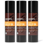 Mambino Organics Oh Baby! Belly Oil for Pregnant Women, Organic Stretch Mark Oil for Pregnancy, Postpartum Skin Elasticity, Hydration, Tamanu, Shea Butter, Calendula, Vegan, Non-GMO, 2 fl oz, 3-Pack