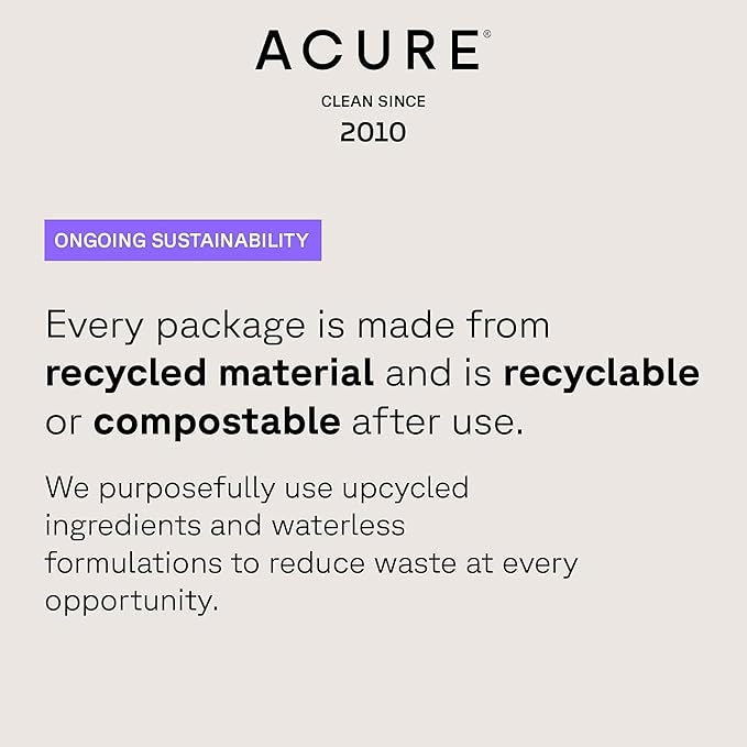 Acure Simply Smoothing Shampoo - Hydrating Anti Frizz Shampoo for Women & Men, Moisturize & Soften Frizzy, Dry, Damaged Hair & Scalp w/ Coconut Water, Vegan, Paraben Free, Sulfate Free - 8 fl oz