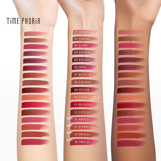 NEBULA VELVET LIP CREAM-Long Lasting Lip Stain, Waterproof and Transferproof Lip Tint, Matte Finish, Smooth Out Lip Lines, Lightweight & High Coverage, Stocking Stuffers (06 URSA)