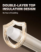 Hair Curling Wand, 1.6 Inch Long Barrel Ceramic Curling Iron, Hair Curler with Keratin&Argan Oil Infused, Curling Wand for Long Hair Transform Your Look in Seconds