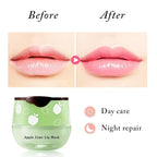1PCS Bee Lip Balm Honey Lip Balm,Exfoliating Honey Pot Lip Balm Sleeping Lip Mask with Brush, Hydrating & Prevention Dry and Cracked, Lip Scrubs Exfoliator & Moisturizer