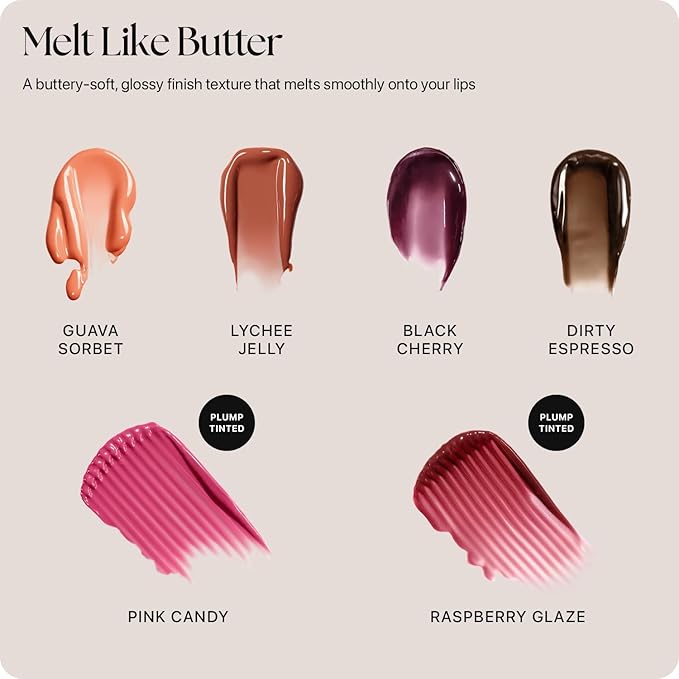 Nature Republic Honey Melting Lip Butter Balm – Moisturizing Tinted Plumping Lip Balm with Peptides, for Sheer & Glossy, Fuller-Looking Lips, Stocking Stuffers (Pink Candy)