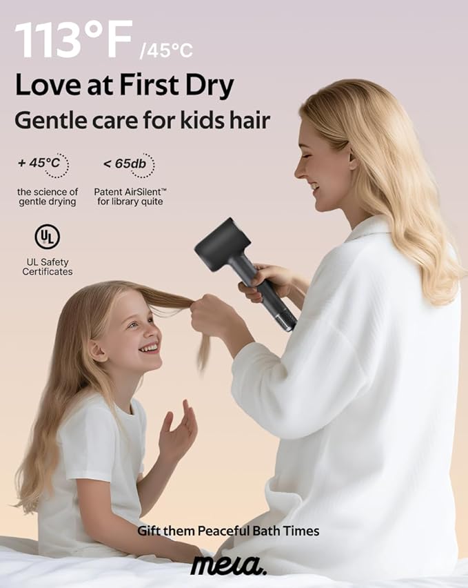 Professional Hair Dryer with Diffuser for Women Classic Bio lonic Hair Blow Dryer Fast Drying Remove Static Full Tool Set for Stylist, One Button Cooling Mode, cUL Certified, Lightweight for Travel