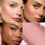Blush for Cheeks,Pink Peach Powder Matte Blush Palette Cheeks Face Makeup for Older Women,Lightweight,Smooth,Blendable,Fade and Transfer-Resistant,Effortless Matte Natural Finish,Vegan & Cruelty Free