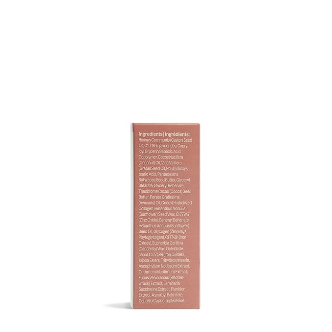 ATTITUDE Oceanly Sheer Lip Gloss Stick, EWG Verified, Titanium Dioxide-Free, Vegan Makeup & Beauty, Cruelty-Free, Plastic-Free, Ginger, 0.12 Ounces