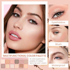 AMY'S DIARY 12Color Light Pink Purple Eyeshadow Palette, Long-Lasting, and Highly Pigmented. Elevate Your Eye Makeup– Unleash Your Unique Style (05#)