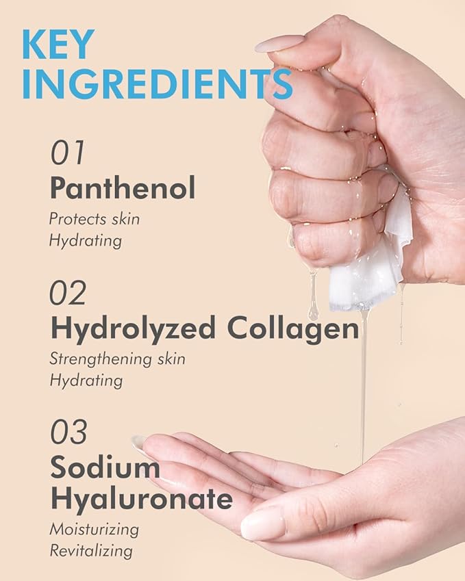 DERMAL Hyaluronate Collagen Essence Facial Mask Sheet 23g Pack of 100 - Hydro Boost Moisturizing for Dry Skin, Smoothing Fine Lines Wrinkles, Daily Skin Treatment Solution Sheet Mask