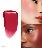 MAKE Beauty Heat Stroke Cream Blush Stick for Cheeks with Natural Hydrating Dewy Finish. Creamy Gel Blush Balm - Shade Feverish, Classic Red Cheek Tint