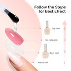 MelodySusie Top Coat No Wipe Glossy Long Lasting Shine Finish Soak Off UV LED Nail Lamp Nail Polish Art Design Manicure Kit Perfect Gifts for Women Girls 1 Pcs 15ml Clear