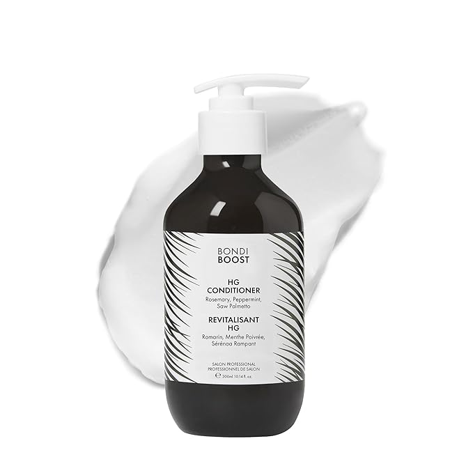 BONDIBOOST HG Anti-Thinning Hair Conditioner [10.14 fl oz] - Hydrating Hair Conditioner with Aloe Vera, Rosemary & Saw Palmetto, Promotes Thicker + Stronger-Looking Hair for Men & Women, Sulfate-Free