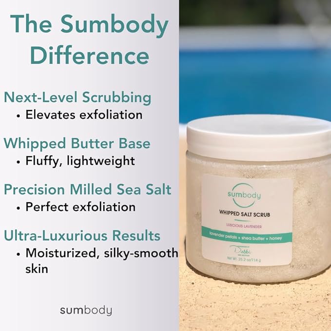 Sumbody Exfoliating Body Salt Scrub (21oz) Dragon Fruit, Antoxidant Rich, All Natural, USA Made, Self Care Gifts For Women, Teens, Men Sensitive Skin Nourishing, Hydrating, Non-Toxic