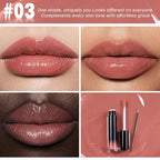 evpct Light Nude Shiny Longwear No-Budge Liquid Lip Color Lipstick Makeup, Highly Pigmented Color Instant Shine, Waterproof Long Lasting Lipstick for Women, Lip Stain Gloss with Lip Liner Brush, 03#