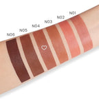 evpct 1Pcs Brown Lipstick, Silky Velvet Matte Lipstick Pack Sets for Women, Long Lasting Smudge Proof Lipstick Lip Stain Makeup Kit matte lipstick 24 hours original N04