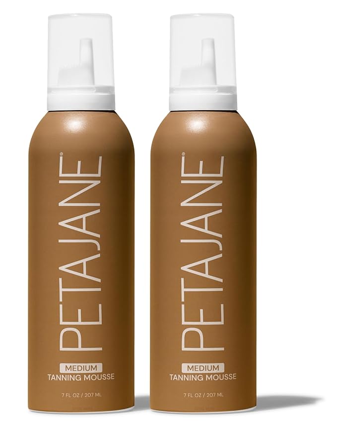 PETAJANE Medium Tanning Mousse, 7 FL OZ, Pack of 2
